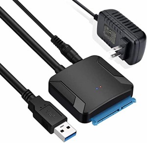 WOSOB SATA USB 変換ケーブル hdd 3.5 usb 2.5/3.5インチsata USB変換アダプター SSD HDD データ取り出しSATA3 USB 3.0 変換ケーブル UAS