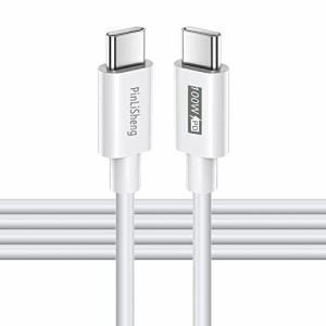 USB-C to USB-C ケーブル 100W PD 2m 急速充電 20V 5A ケーブル Type-C QC3.0 データ転送 e-marker 内蔵 シリコン素材 絡まないケーブル 