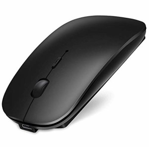 Scheki マウス Bluetooth ワイヤレスマウス 無線マウス 超薄型 静音 3DPIモード 高精度 持ち運び便利 USB充電式 USBレシーバーなし ブラ