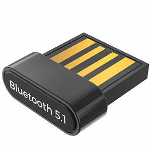Bluetooth5.1技術 VAVIICLO Bluetooth 5.1 USBアダプタ 超小型 ブルートゥース子機 PC用/ナノサイズ/Ver5.1/ Bluetoothアダプタ 最大通信
