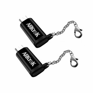 【2個セット】ARKTEK ライトニング → Micro USB アダプタ キーボード付き ライトニング (メス) から マイクロ USB接続口 ケーブル コン