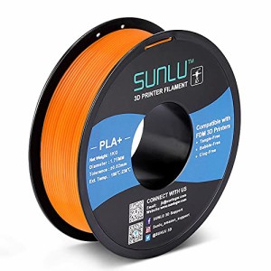 PLA Plus 3D フィラメント 1.75mm、 SUNLU 3Dプリンター & 3Dペン用 PLA+ フィラメント、 高尺寸精度、高密度、許容誤差精度 +/- 0.02mm