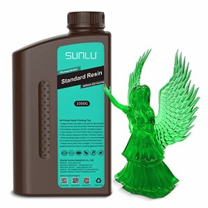 SUNLU 光造形3Dプリンター用 UVレジン 1000g LCD/DLP/SLA 3Dレジン 光硬化可能樹脂 透明な緑1000g