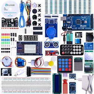 ELEGOO Arduino用のMega2560スタータキット最終版 初心者向け、チュートリアル付、MEGA 2560ボード, LCD1602