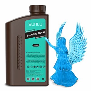 SUNLU 光造形3Dプリンター用 UVレジン 1000g LCD/DLP/SLA 3Dレジン 光硬化可能樹脂 透明な青1000g