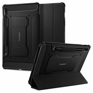 Spigen Galaxy Tab S8 ケース with Spen 収納 Galaxy Tab S7 ケース スタンド カバー タブレットケース S ペン収納 スタンド ホルダー付