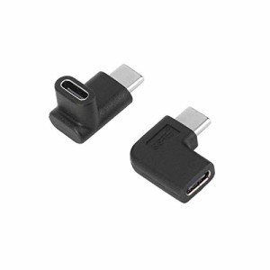 90° USB-C アダプタ オス - メス への転換 【2個】usb c l字 USB 3.1 Type-C アダプタ