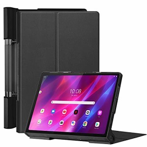 【液晶フィルムとタッチペンおまけ】Pysea Lenovo Yoga Tab 11 (ZA8W0074JP/ZA8W0057JP) ケース 2021モデル PUレザ製 三つ折りカバー マ