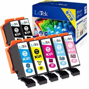 【LxTek】KUI-6CL-L 互換インクカートリッジ エプソン(Epson)用 KUI クマノミ インク 6色セット+黒1本(合計7本) 大容量/説明書付/残量表