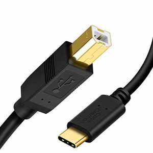 USB Type Cプリンター ケーブル,CableCreation ２メートルUSB 2.0 Type C to USB 2.0 Bオス プリンターケーブルUSB C to Bプリンタケーブ