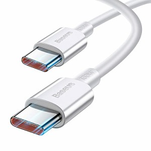 Baseus 2m USB Type C ケーブル 100W/5A PD対応 タイプc 充電ケーブル iphone 13、 Macbook Air、Galaxy S20、iPad Pro 2020、Switch Lit