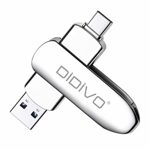 DIDIVO 256GB USBメモリー 2in1タイプC フラッシュドライブ スマホ/タブレット/PC対応 スマホ用 USBメモリ 容量不足解消 両面挿しスマホ