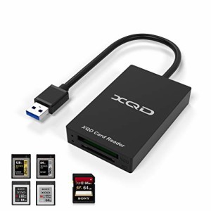 Cateck XQD & SDカードリーダー XQDアダプター SONY M/Gメモリーカード Lexar 2933x / 1400x USBマークカード SDカードに対応 USB3.0 高
