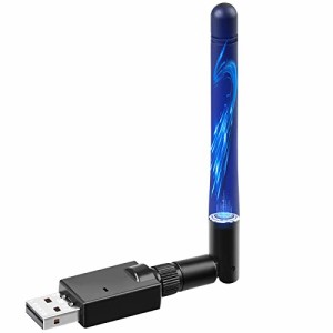 GUROYI Bluetooth 5.1 長距離USBアダプタ 最大通信距離100m ブルートゥース子機 PC用/ナノサイズ/Ver5.1/ Bluetoothアダプタ 低遅延 無線