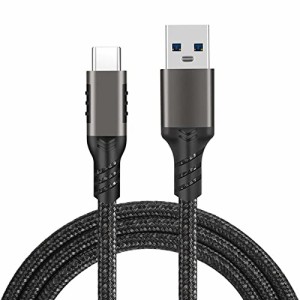 USB C to USBケーブル (1.5m/ガン色/10Gbpsデータ転送) USB-C & USB-A 3.2(Gen2) ケーブル 60W 20V/3A USB A to USB Cケーブル Xperia/Ga