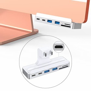 QwiizlabアルミニウムUSB Cハブアダプター 2021 iMac、タイプC 10GbpsポートHDMI 4K@60Hzポートマイクロ/SDカードリーダー付マルチポート