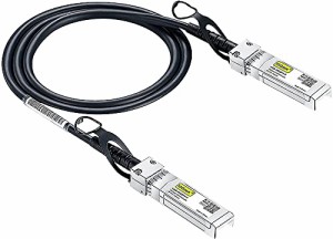 10Gtek 10G SFP+Cable 10GBASE-CU Twinaxケーブル,Intel XDACBL1M、Meraki、Ubiquit、Mikrotik、Fortinet、 Netgear、D-Link、Supermicro