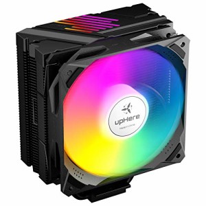 upHere CPUクーラーサイドフロー型 LGA1700対応 高性能 ARGB PWMファン採用 AURA Sync同期 5V 3PIN ARGB/Auto RGB ヒットパイプ5本 AM4対