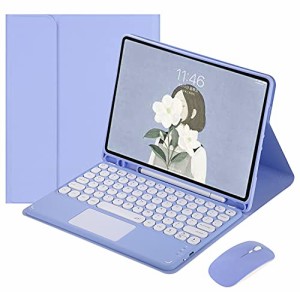 新モデルiPad Air 5 iPad Air 第 4 世代 10.9 インチ キーボード ケース マウス セット タッチパッド搭載 丸いキー 2021新型 在宅 ワーク