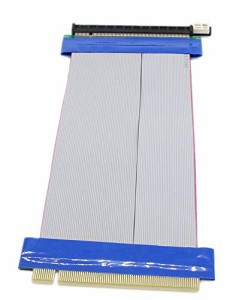 SinLoon pci-e 16x ライザーカード pci-E 16Xオス-16Xメス 延長再配置ケーブル pci express 延長ケーブル フレキシブルリボンケーブル 20