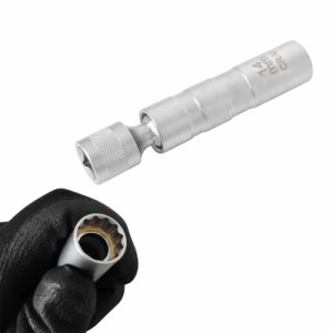 ZKTOOL 14mm / 16mm スパークプラグレンチ 磁気ユニバーサルジョイント スパークプラグソケット 差込角3/8インチ 9.5mm 12コーナー薄壁 (