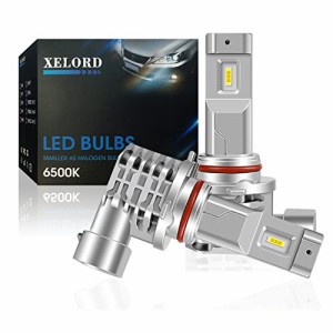 XELORD HB3 led ハイビーム ヘッドライト 一体型 ファンレス HB3 9005 LED バルブ CREEチップ搭載 6500K ホワイト 車検対応 DC9V-32V 車