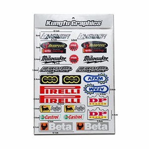 KUNGFU GRAPHICS カンフー グラフィックス ステッカー レーシングスポンサーロゴ マイクロデカールシート