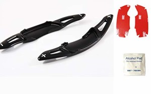 SUBARU スバル 専用 社外品 パドルシフトカバー 3Dデザイン レヴォーグ アウトバック フォーレスター インプレッサ XV WRX S4 (黒)