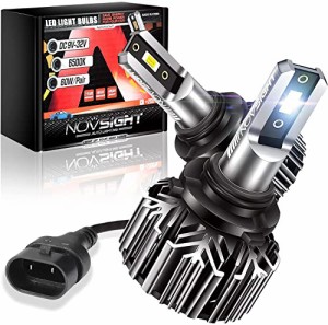 NOVSIGHT led ヘッドライト HB4 車検対応12000LM 60W DC9V-32V車対応 6500K 超高輝度 車/バイク用 フォグランプ 2年保証 2個セット