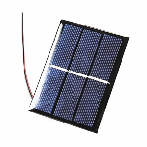Fielect ミニソーラーパネル ミニソーラー多結晶 ソーラーパネル 0.65W 1.5V 5個入り ソーラーバッテリー ポータブル 太陽電池パネル 多