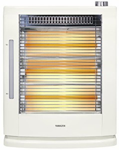 [山善] 遠赤外線 電気ストーブ 加熱式 加湿機能搭載 (990W / 660W / 330W 3段階切替) ホワイト DSE-KC107(W)