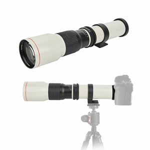 500mm F8F32マニュアルフォーカス望遠レンズ 手動焦点超望遠固定焦点レンズ Nikon ニコンFマウントカメラ用 ニコンD3400 D5300 D5100 D55