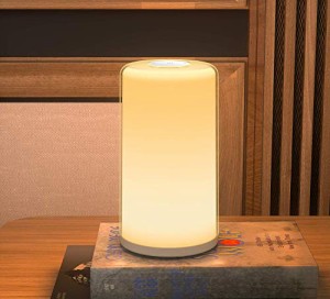 【最新タッチセンサー式】ベッドサイドランプ テーブルランプ ナイトライト 調光調色 暖白+RGB変換ライト 間接照明 インテリア 常夜灯 授