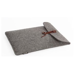MacBook Pro ケース 羊毛フェルト 15インチ 縦 (グレー)