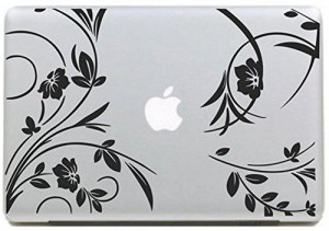 MacBook ステッカー シール Flower