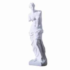 置物 ミロのヴィーナスモチーフ ヨーロッパの石膏彫刻風 (ホワイト)