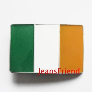 バックル アイルランド国旗 立体的