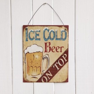 看板 ブリキ アンティーク風 Ice Cold Beer
