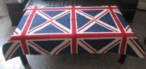 テーブルクロス イギリス国旗 ユニオンジャック柄 (95×195cm)