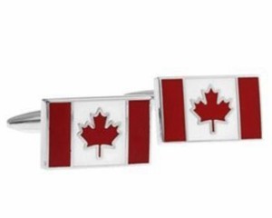 カフスボタン カナダ国旗