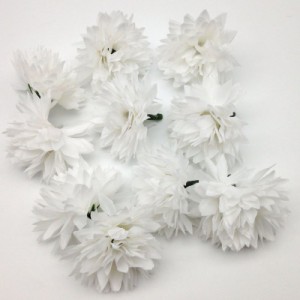 造花 菊 ミニサイズ 花のみ 4センチ 100個 (ホワイト)