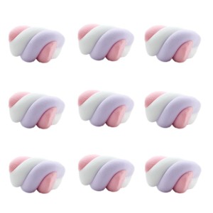 【お取り寄せ】食品サンプル オブジェ ツイストマシュマロ パステルカラー 20個セット (ピンク×白×紫)