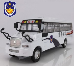 置物 ミニカー 中国警察学校 スクールバス