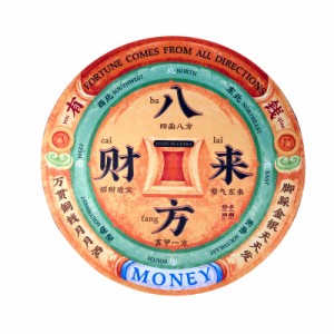 マウスパッド 昔の貨幣のモチーフ 風水 金運 中国風 レトロ サークル型