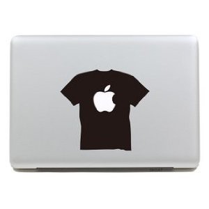 MacBook ステッカー シール Black T-shirt (13インチ)