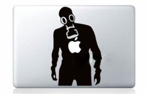 MacBook ステッカー シール Gas Mask (13インチ)