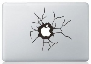 MacBook ステッカー シール Cracks (13インチ)