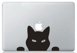 MacBook ステッカー シール Black Cat (11インチ)