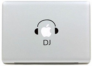 MacBook ステッカー シール DJ apple (11インチ)