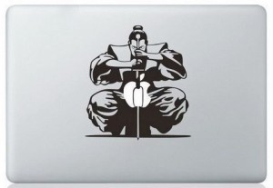 MacBook ステッカー シール Samurai (15インチ)